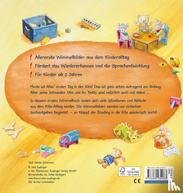 Schumann, Sibylle - Mein allererstes Wimmelbuch: Ein Tag in der Kita