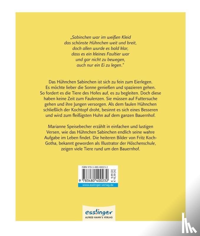 Speisebecher, Marianne - Das Hühnchen Sabinchen
