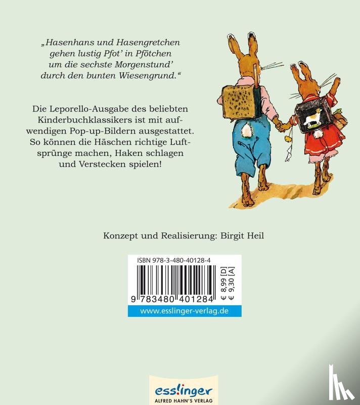 Sixtus, Albert - Die Häschenschule - Pop-up-Leporello-Buch