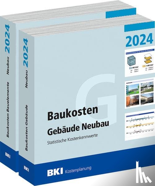  - BKI Baukosten Gebäude + Bauelemente Neubau 2024 - Kombi Teil 1-2