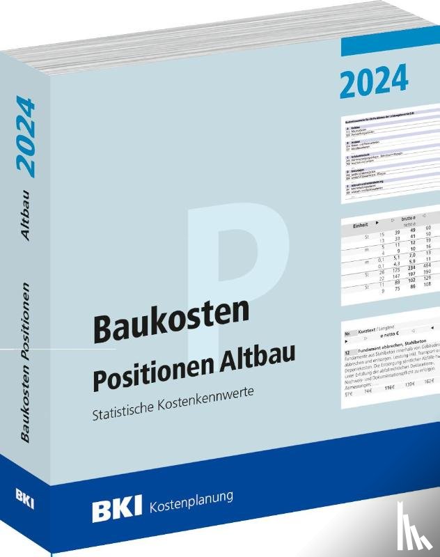  - BKI Baukosten Positionen Altbau 2024