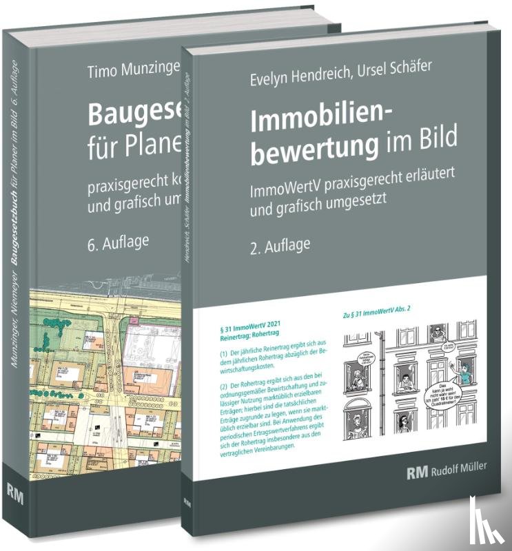 Levold, Eva Maria, Hendreich, Evelyn, Munzinger, Timo, Schäfer, Ursel - Buchpaket: Baugesetzbuch für Planer im Bild & Immobilienbewertung im Bild