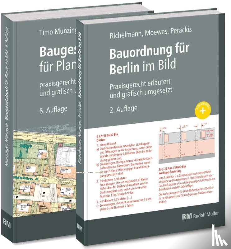 Richelmann, Dirk, Levold, Eva Maria, Perackis, Sarah, Munzinger, Timo - Buchpaket: Baugesetzbuch für Planer im Bild & Bauordnung Berlin im Bild, 2. Auflage