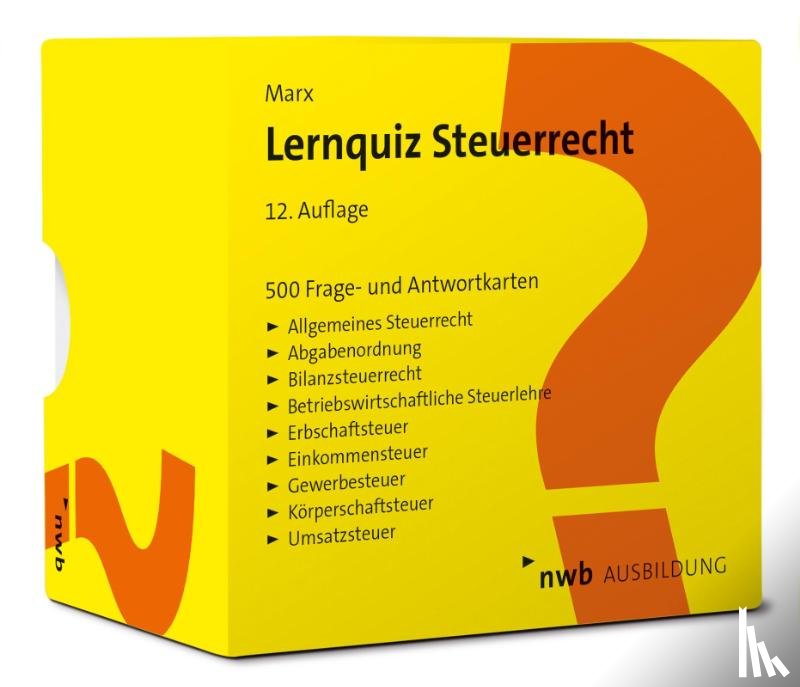 Marx, Arne - Lernquiz Steuerrecht