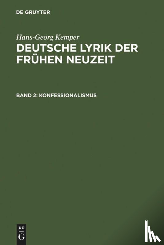 Kemper, Hans-Georg - Konfessionalismus