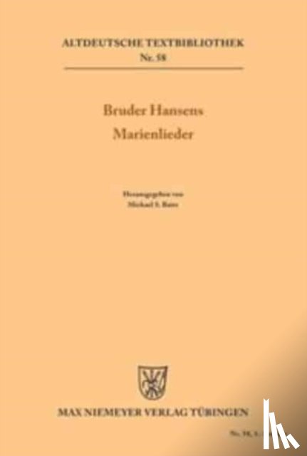  - Bruder Hansens Marienlieder