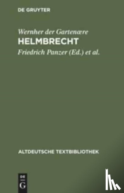 Wernher Der Gartenære - Helmbrecht