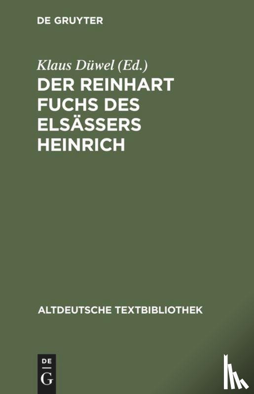  - Der Reinhart Fuchs des Elsassers Heinrich