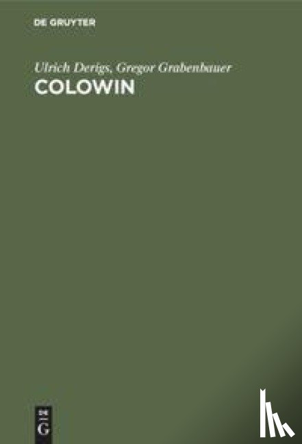 Derigs, Ulrich, Grabenbauer, Gregor - Colowin