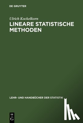 Kockelkorn, Ulrich - Lineare statistische Methoden