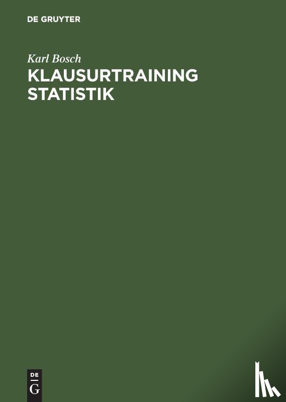 Bosch, Karl - Klausurtraining Statistik