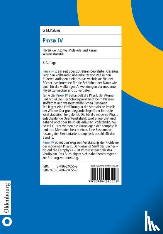 Kalvius, Georg Michael - Physik IV