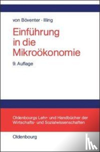 Boeventer, Edwin Von, Illing, Gerhard - Einfuhrung in die Mikrooekonomie