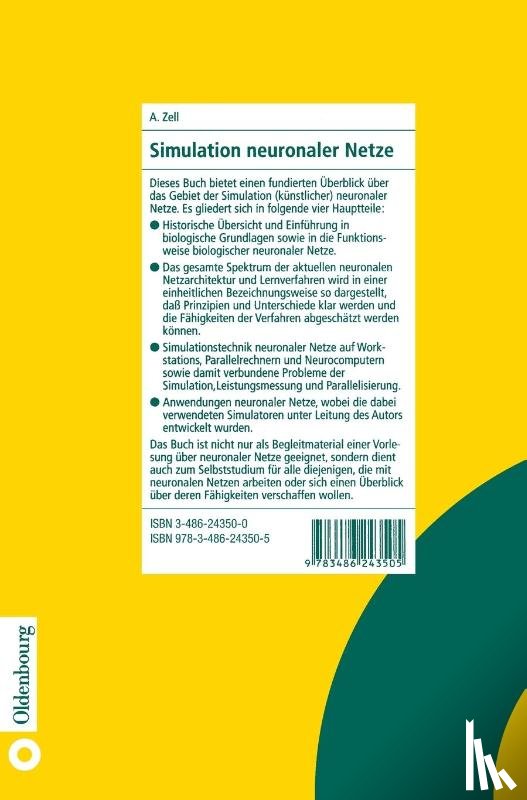 Zell, Andreas - Simulation Neuronaler Netze