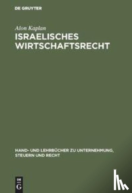 Kaplan, Alon - Israelisches Wirtschaftsrecht