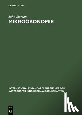 Sloman, John (University of West of England) - Mikrooekonomie