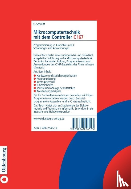 Schmitt, Gunter - Mikrocomputertechnik Mit Dem Controller C167