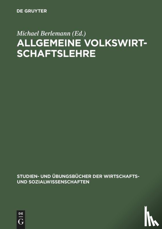  - Allgemeine Volkswirtschaftslehre