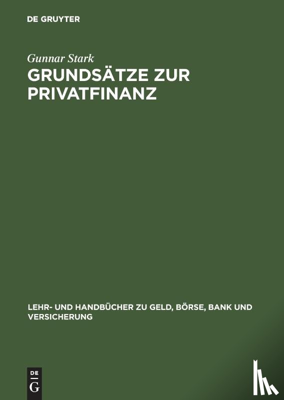 Stark, Gunnar - Grundsatze Zur Privatfinanz