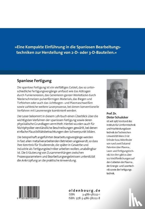 Schuocker, Dieter - Spanlose Fertigung