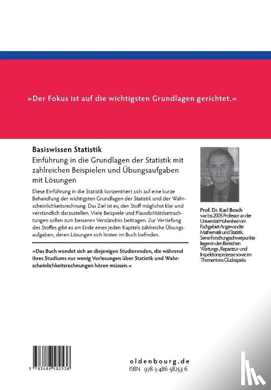 Bosch, Karl - Basiswissen Statistik