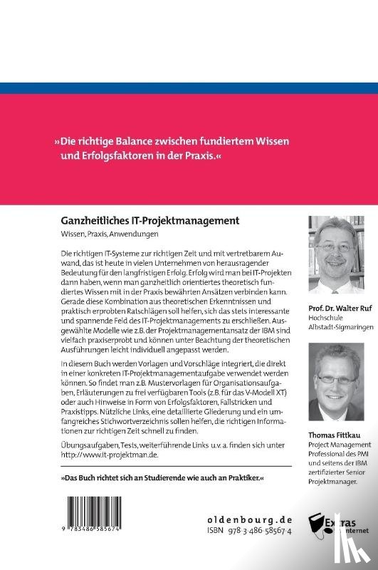 Ruf, Walter, Fittkau, Thomas - Ganzheitliches IT-Projektmanagement