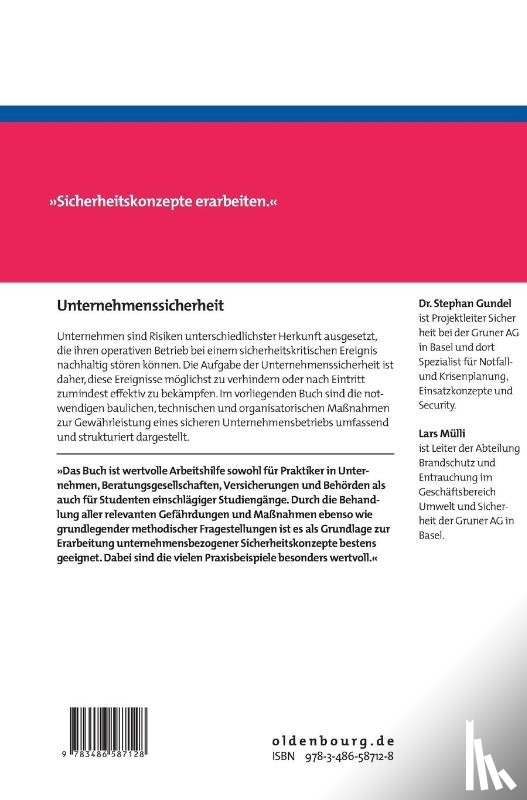 Gundel, Stephan, Mulli, Lars - Unternehmenssicherheit