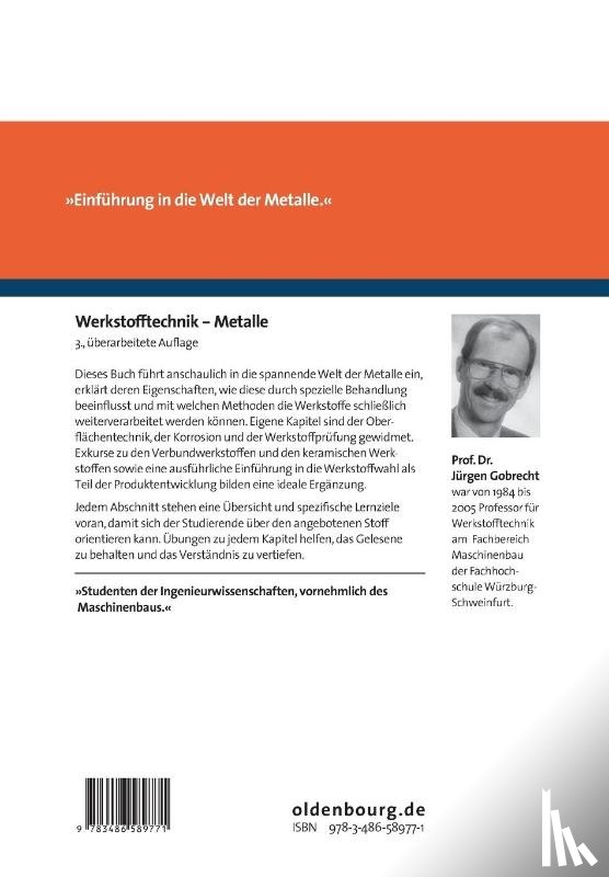 Gobrecht, Jurgen - Werkstofftechnik - Metalle
