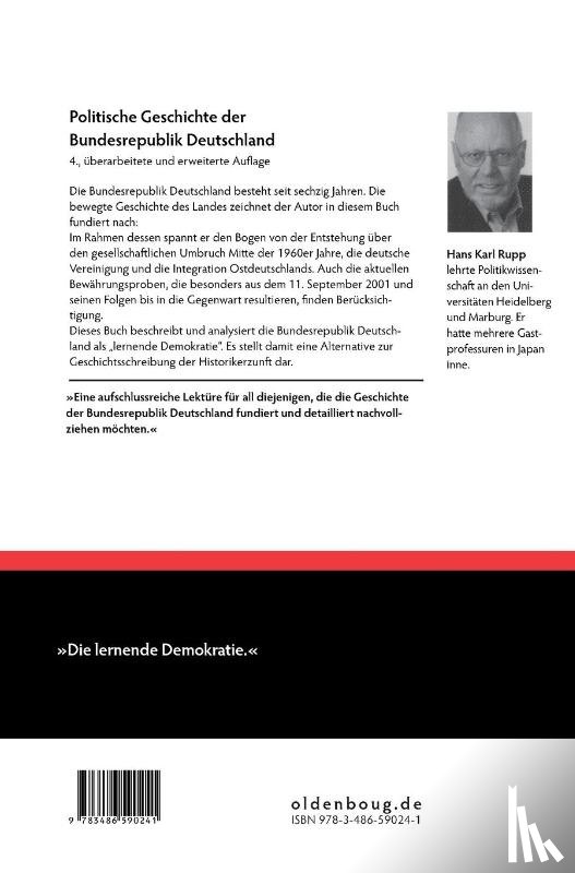 Rupp, Hans Karl - Politische Geschichte Der Bundesrepublik Deutschland