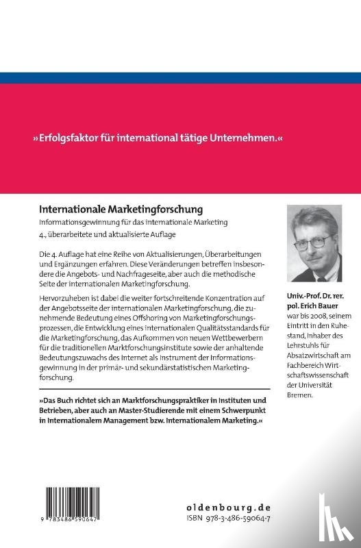 Bauer, Erich - Internationale Marketingforschung