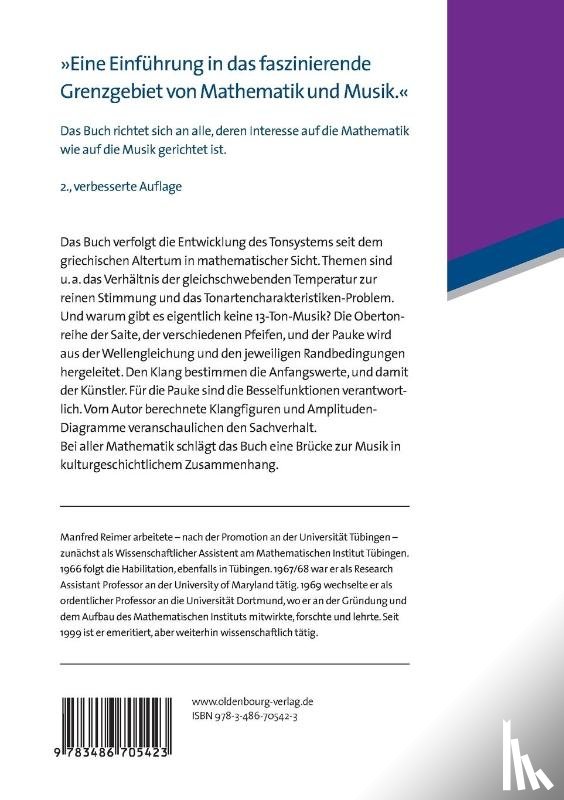 Reimer, Manfred - Der Klang als Formel