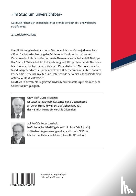 Degen, Horst, Lorscheid, Peter - Statistik-Lehrbuch
