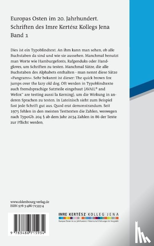  - Europa und sein Osten