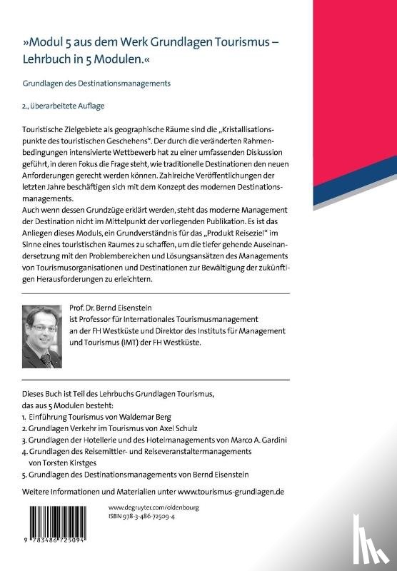 Eisenstein, Bernd - Grundlagen des Destinationsmanagements