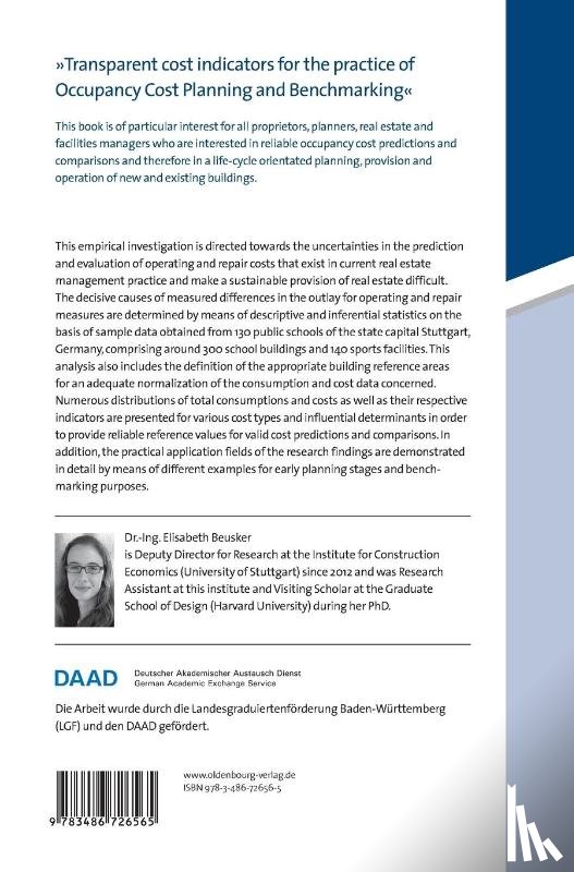 Beusker, Elisabeth - Occupancy Cost Planning and Benchmarking