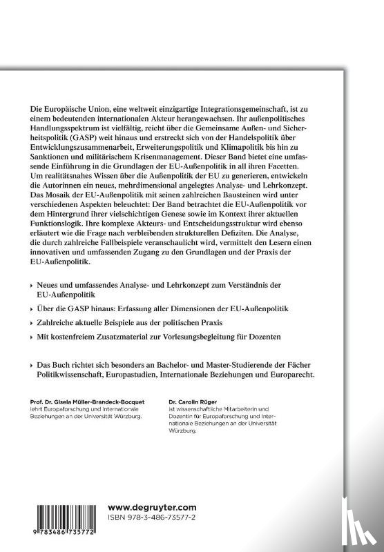 Muller-Brandeck-Bocquet, Gisela, Ruger, Carolin - Die Außenpolitik Der EU