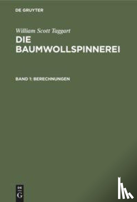 Taggart, William Scott - Berechnungen