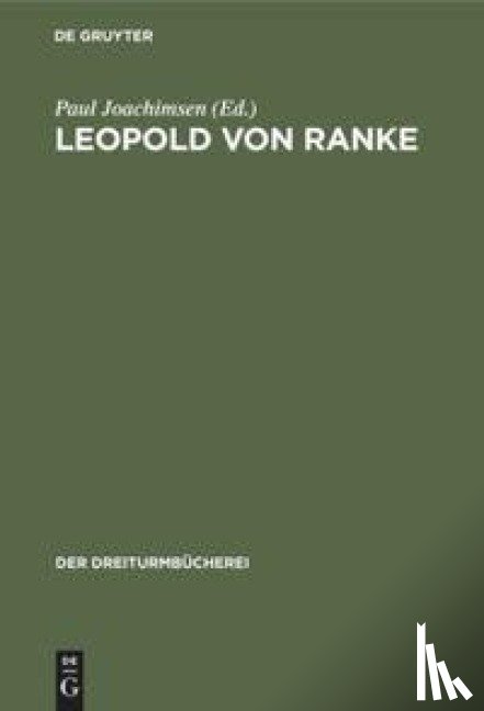  - Leopold Von Ranke