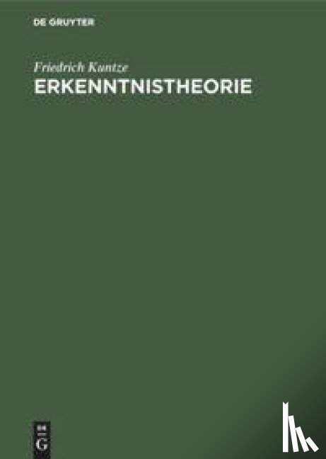 Kuntze, Friedrich - Erkenntnistheorie