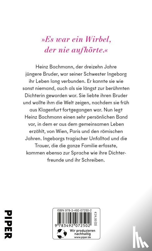Bachmann, Heinz - Ingeborg Bachmann, meine Schwester