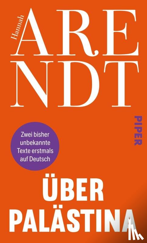 Arendt, Hannah - Über Palästina