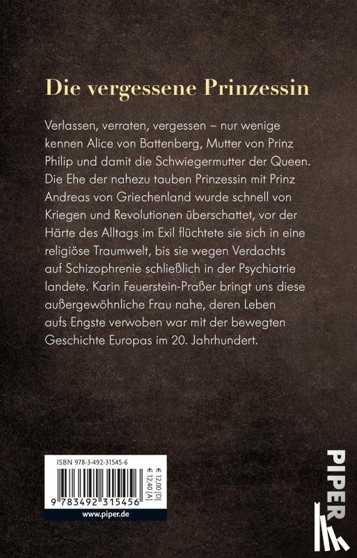 Feuerstein-Praßer, Karin - Alice von Battenberg - Die Schwiegermutter der Queen