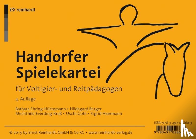 Ehring-Hüttemann, Barbara, Berger, Hildegard, Everding-Kraß, Mechthild, Gohl, Uschi - Handorfer Spielekartei für Voltigier- und Reitpädagogen