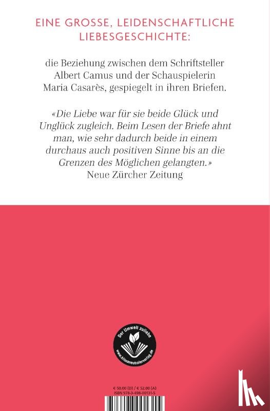 Camus, Albert, Casarès, Maria - Schreib ohne Furcht und viel