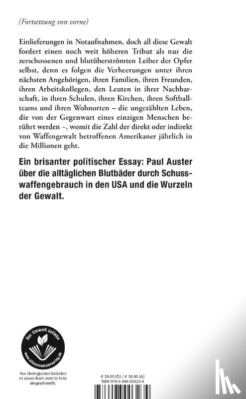 Auster, Paul, Ostrander, Spencer - Bloodbath Nation