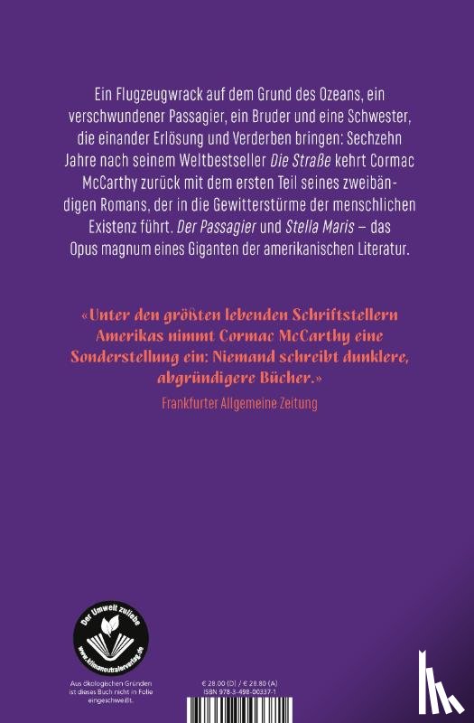 McCarthy, Cormac - Der Passagier