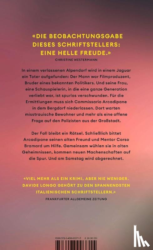 Longo, Davide - Am Samstag wird abgerechnet