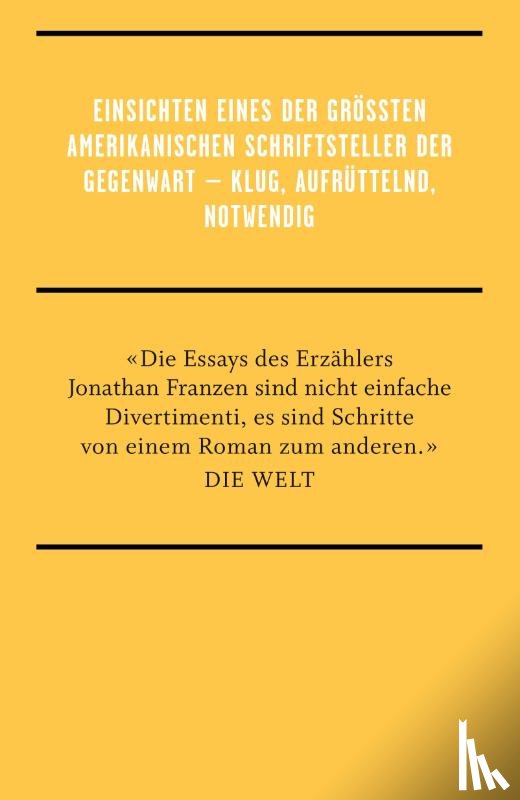 Franzen, Jonathan - Das Ende vom Ende der Welt