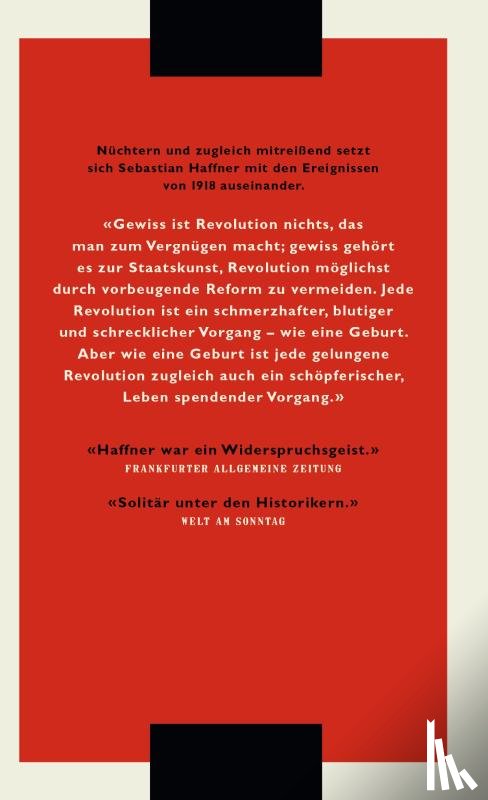 Haffner, Sebastian - Die deutsche Revolution 1918/19
