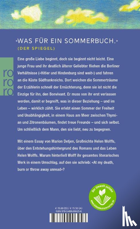 Wolff, Helen - Hintergrund für Liebe
